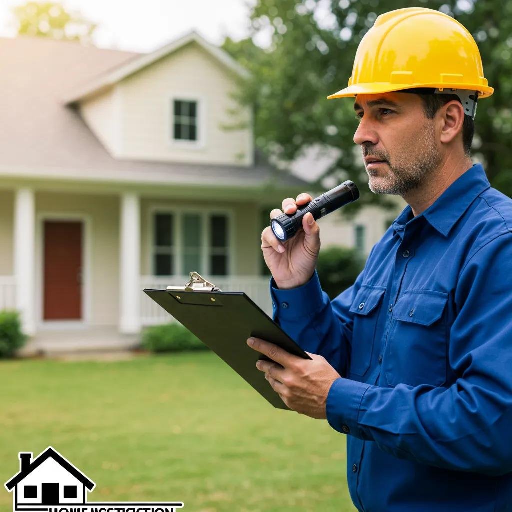Home inspector evaluating a property, highlighting the importance of inspections for home sellers