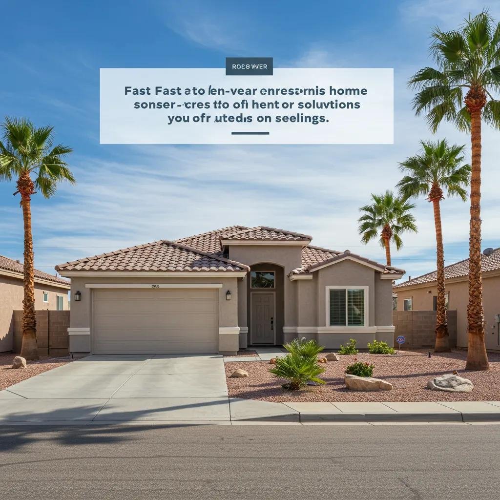Modern Las Vegas home for sale with a sunny landscape