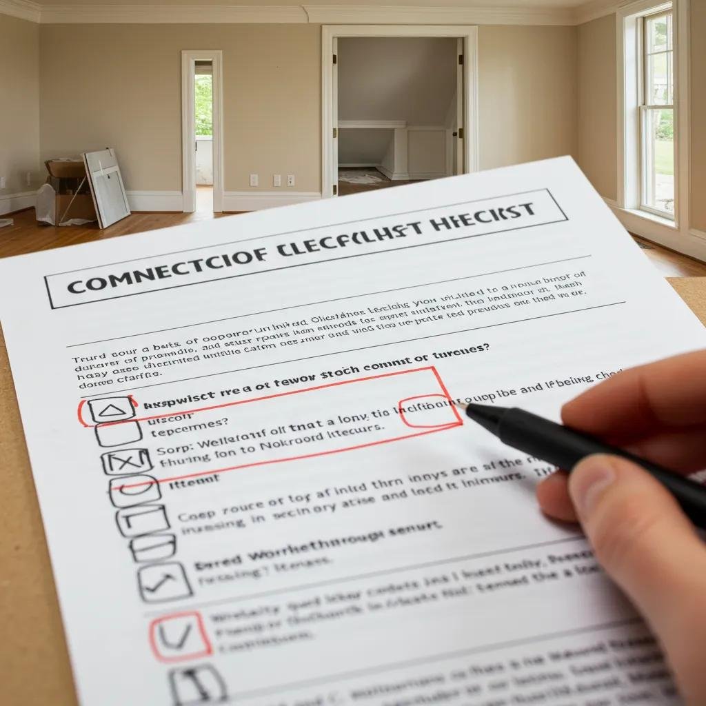 Checklist of common final walkthrough issues for sellers